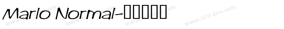 Marlo Normal字体转换